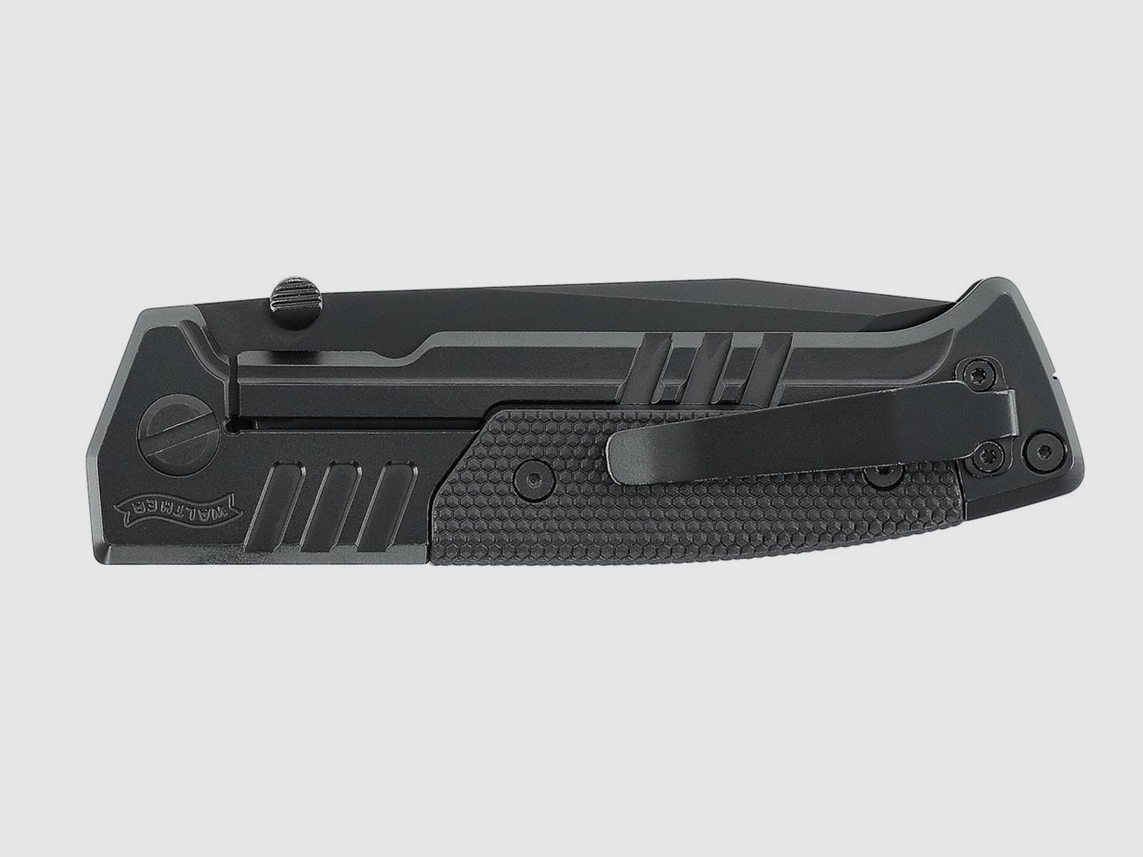 Umarex 5.0898 Knife Walther PDP Steel Frame Tanto Folding Knife BLK-BLK-SE