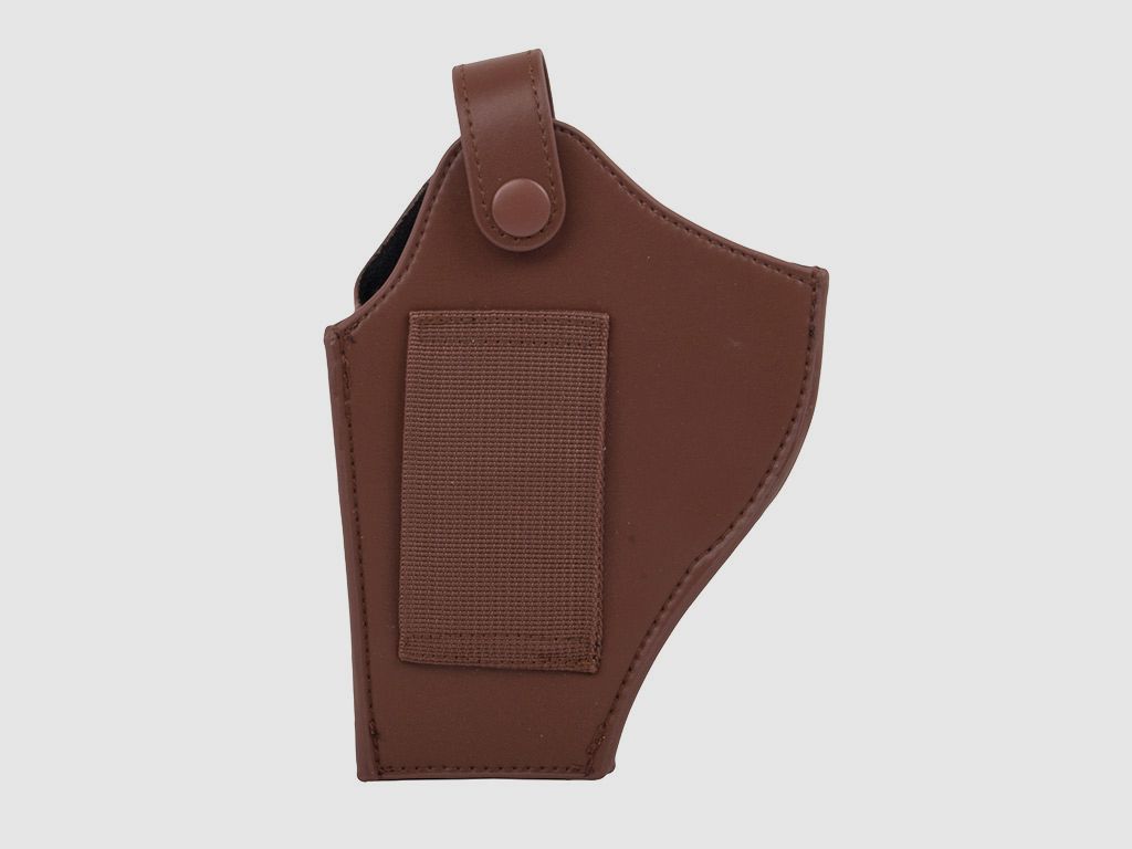 Schnellziehholster Formholster GĂĽrtelholster fĂĽr CO2 Revolver Smith & Wesson M29 und 629 Lederoptik braun