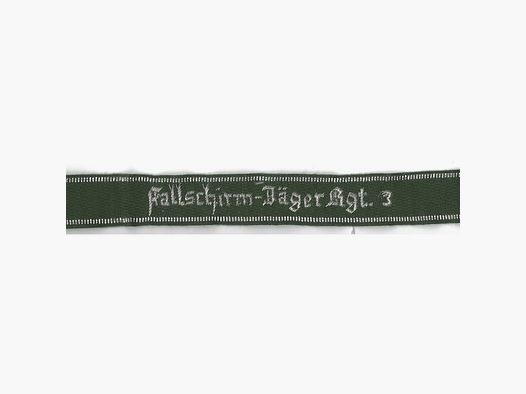 Ärmelband "Fallschirm-Jäger Rgt. 3" Repro !!!