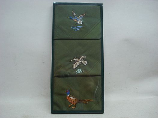 Taschentücher 3-er Pack - Flugwild, Ente/Schnepfe/Fasan