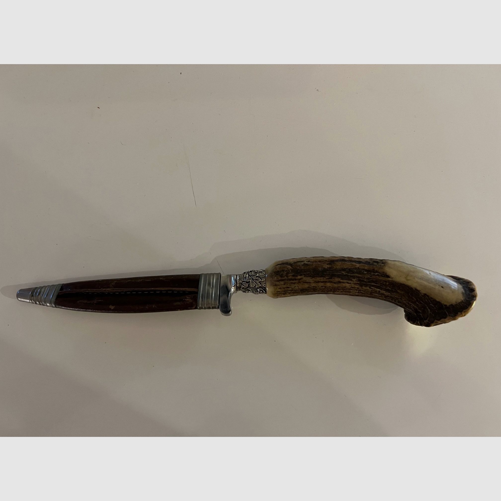 Cuchillo de caza original Linder Classic, Solingen, Alemania, pieza de colección