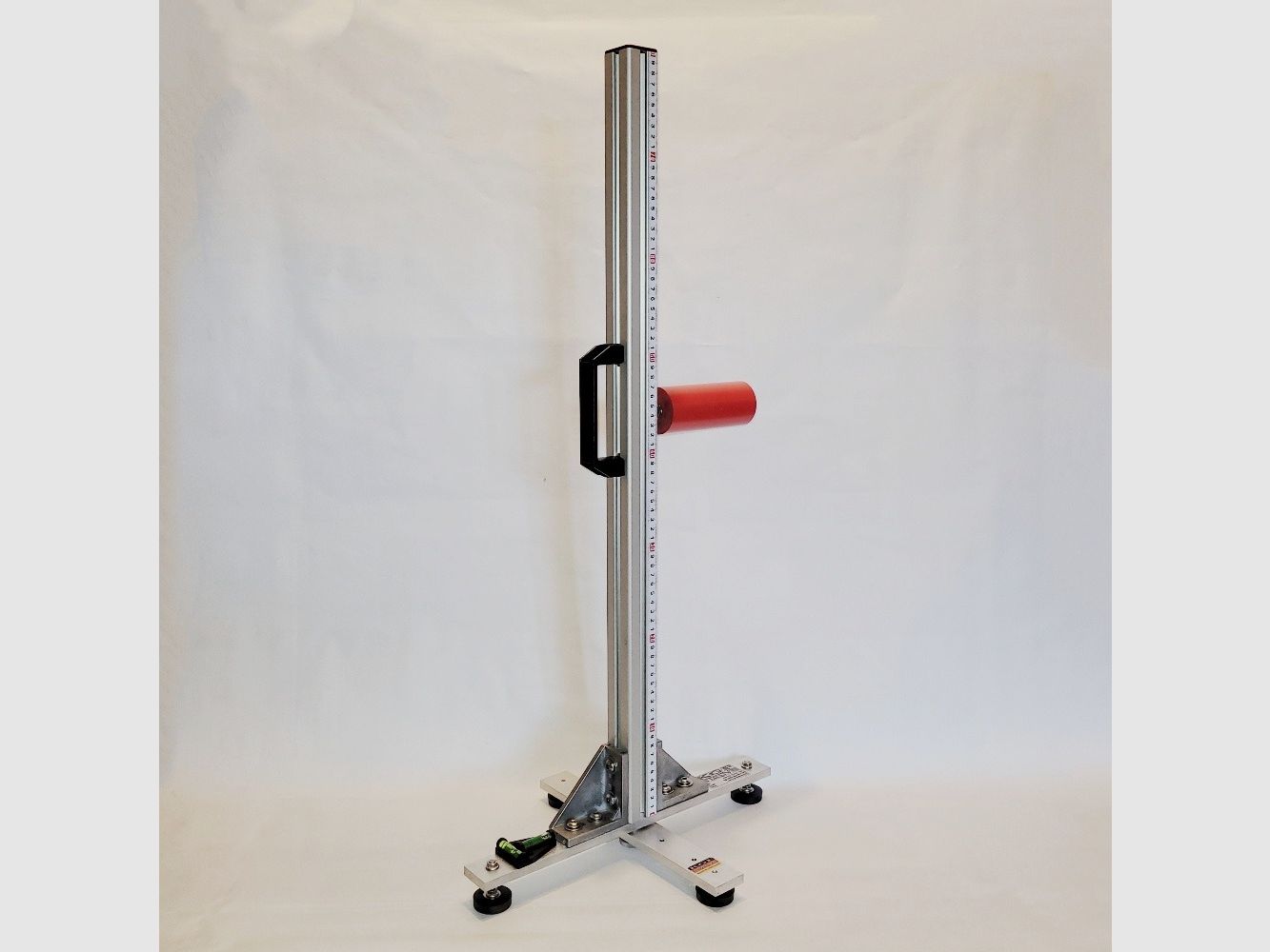 KGF Auflagestativ - Auflageständer Alu X-800-Pro mit Buchenholz-Auflage, klappbar, Waage, Griff und Maßband