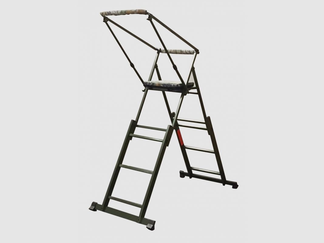 Aluminium-Ansitzstuhl mit verstellbarer Schießauflage, Bild 1 von 6