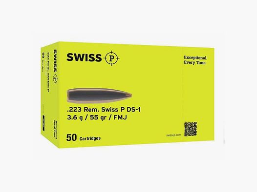 AMUNICJA 223 REM SWISS P FMJ 3,6 g