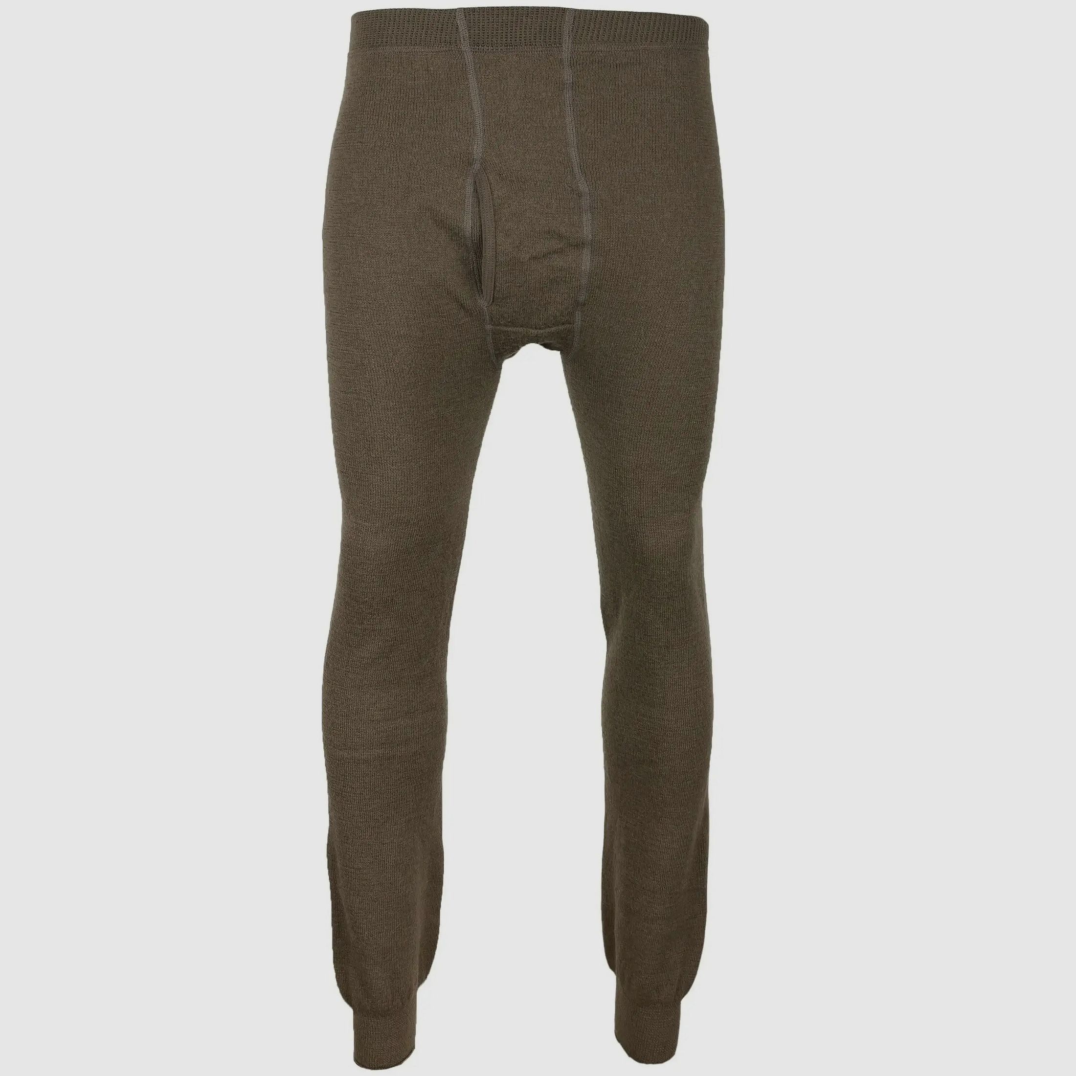 Woolpower Long Johns 400 met opening - Pine Green / S Heren