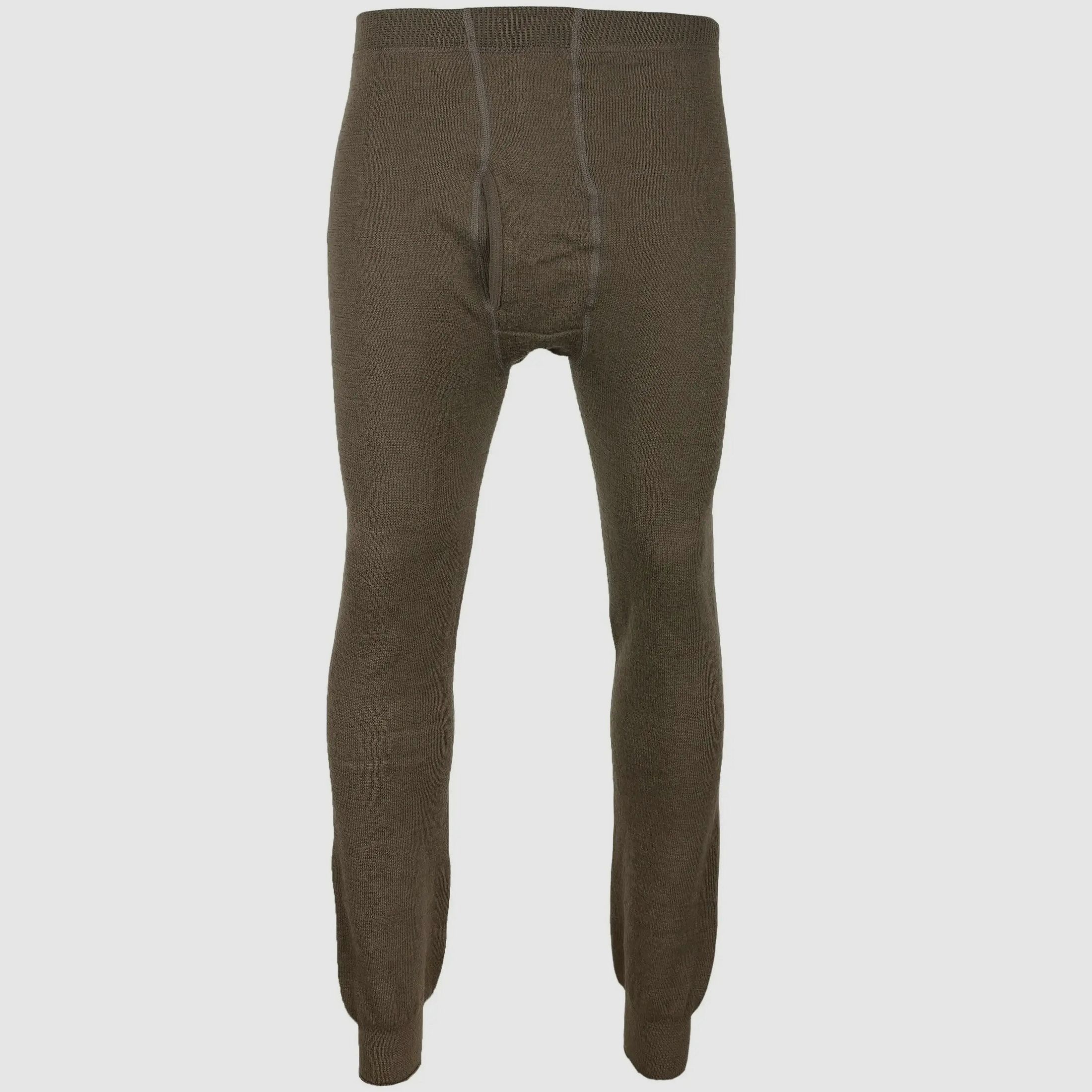 Woolpower Long Johns 400 avec ouverture - Pine Green / S Hommes