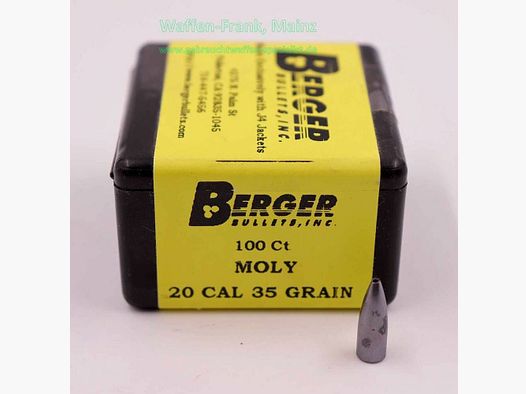 Berger Bullets USA Proiettili per Fucile .20