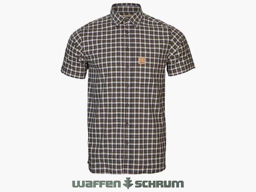 Härkila Kurzarmhemd Fjell Naval Blue Check