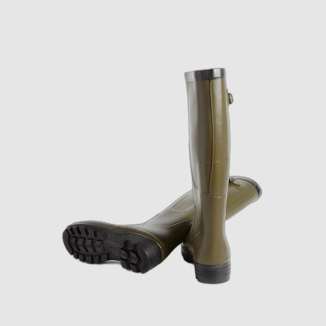 Bottes de Chasse Aigle Benyl Kaki - Mollet XL - Confort et Protection Optimale - Adaptées aux Terrains Humides, image 4 sur 5