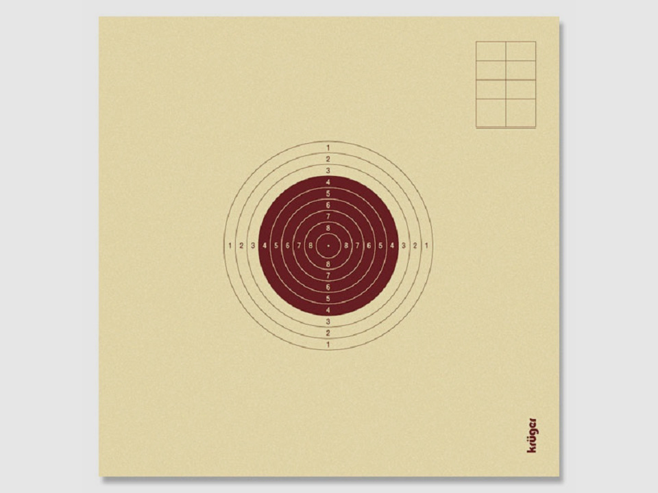 Krüger bersagli di tiro LG bersagli rossi con n. bersagli di tiro