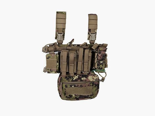DEFCON 5 – OUTAC COMBO MINI CHEST RIG 900D Poly Italiaans Vegetato