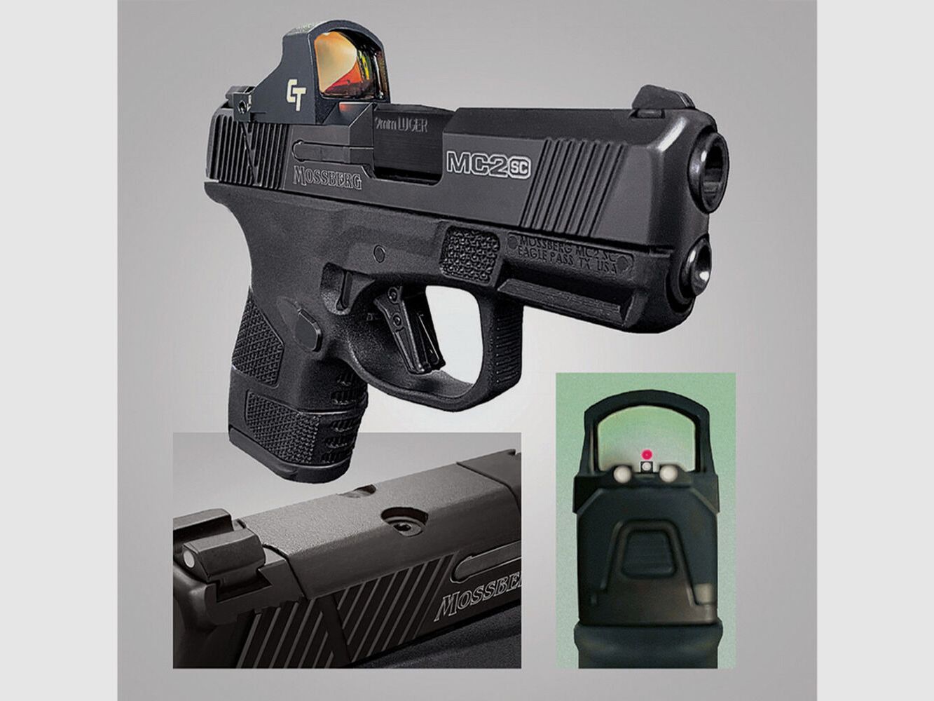 Mossberg MC2sc Optic-Ready Black 3.4" (4 inches) 9mm Luger