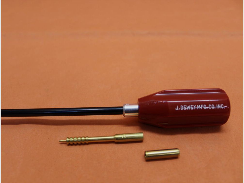 Dewey Dewey varilla de limpieza (30C-17) .30 - 9mm, L=44cm, acero de resorte con recubrimiento de nylon, de bolas