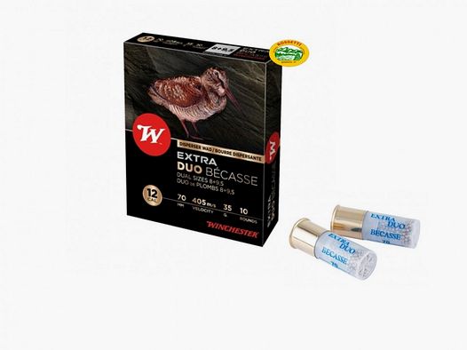 WINCHESTER cartridges EXTRA DUO BECASSE cal.12 gr.35 pb.8+9,5