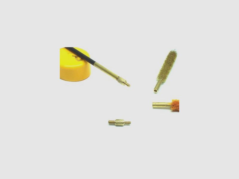 ADAPTER voor AV Reinigingsstokken Messing Mannelijk-Mannelijk voor Reinigingsstaaf met Amerikaanse Draad