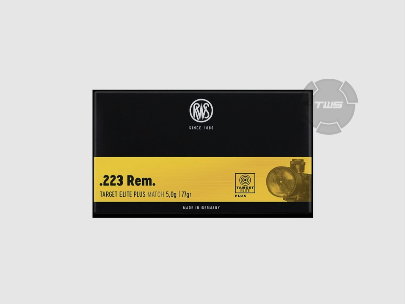 RWS Target .223 Rem. 5g 77gr 20 pièces