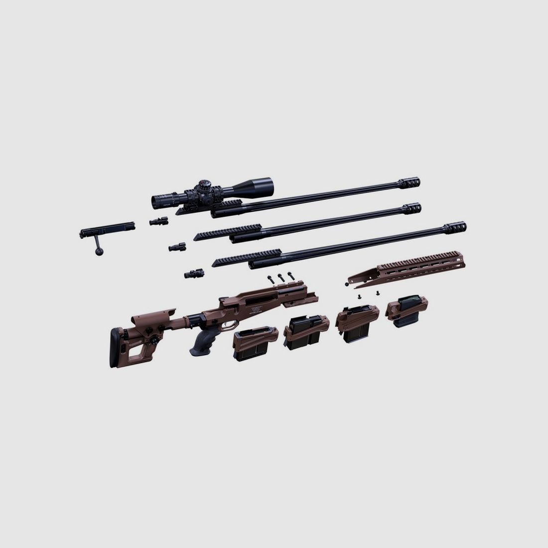 Büchse RITTER & STARK Sx-1 Mtr 27" Cerakote Braun Kal. 300 wm, Bild 4 von 6