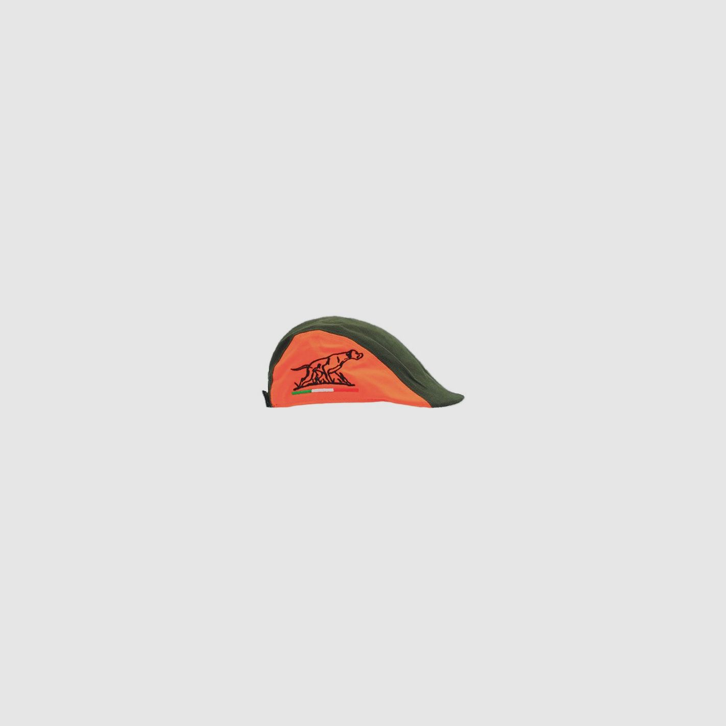 Grüne und orange hochsichtbare Kappe mit Pointer-Stickerei, Bild 1 von 2