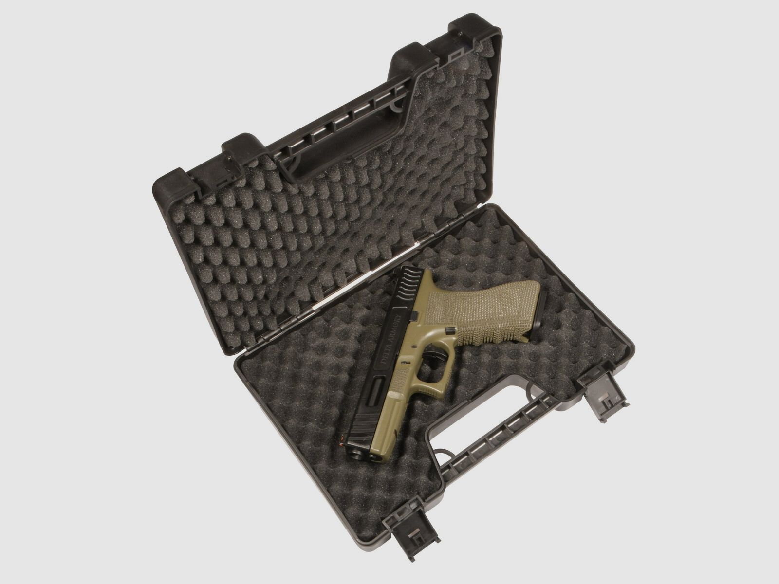 P01 GBB Airsoft Pistool met Grip Stippling in Olijf | Delta Armory