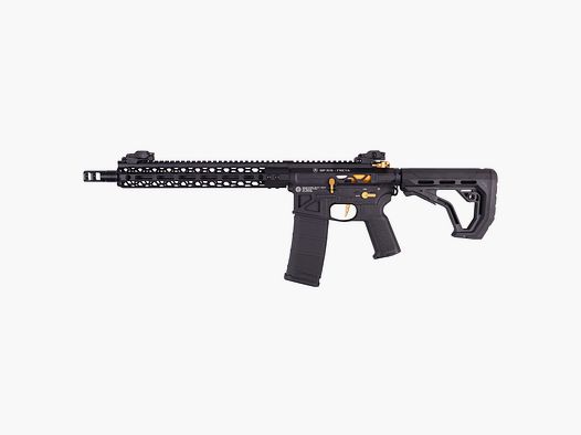 GP R15 FREYA HEXAGON Skeleton 12,5" gen.2 M-LOK Zwart/Goud S-AEG Vrij vanaf 18 jaar -F- | Delta Armory