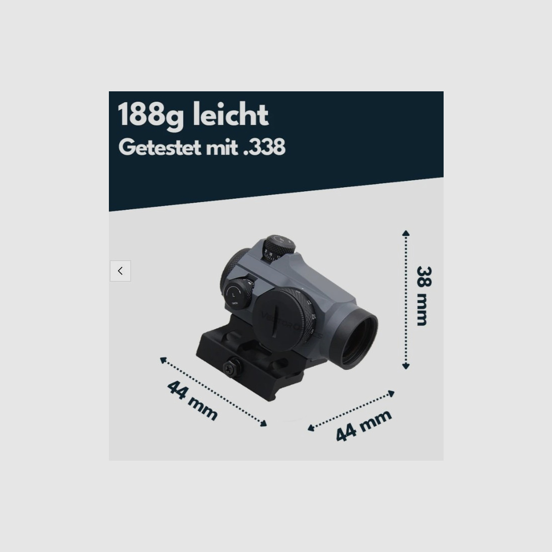 Vector Optics SCRD-GY12 Maverick-II 1x22 GRA - Leuchtpunktvisier