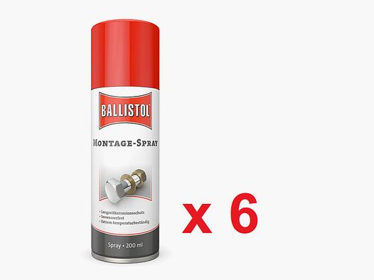 Ballistol montagespray 200 ml, doos van 6 stuks