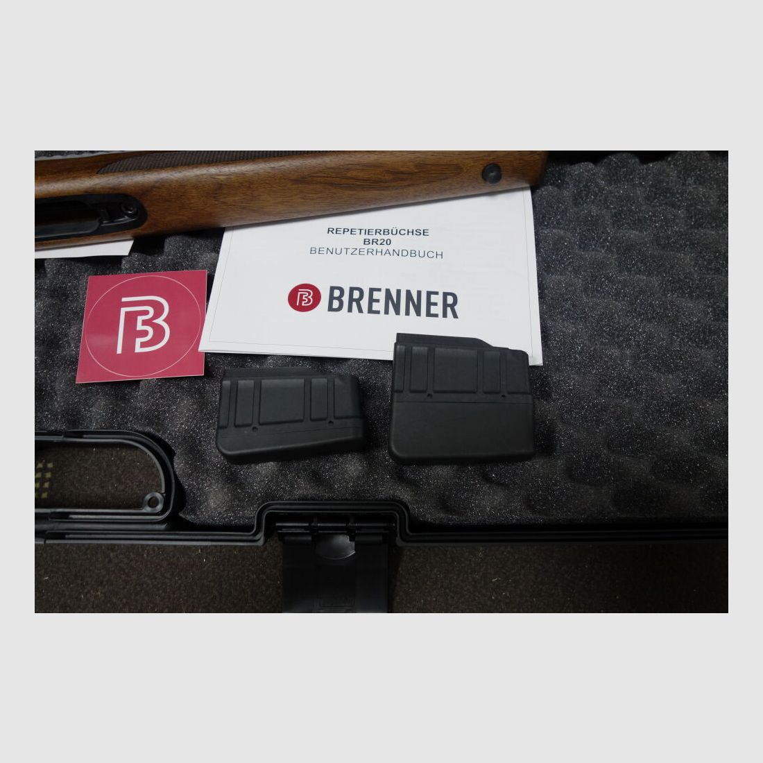 Brenner Repetierbüchse wahlweise mit Kimme und Korn oder ohne	 BR20