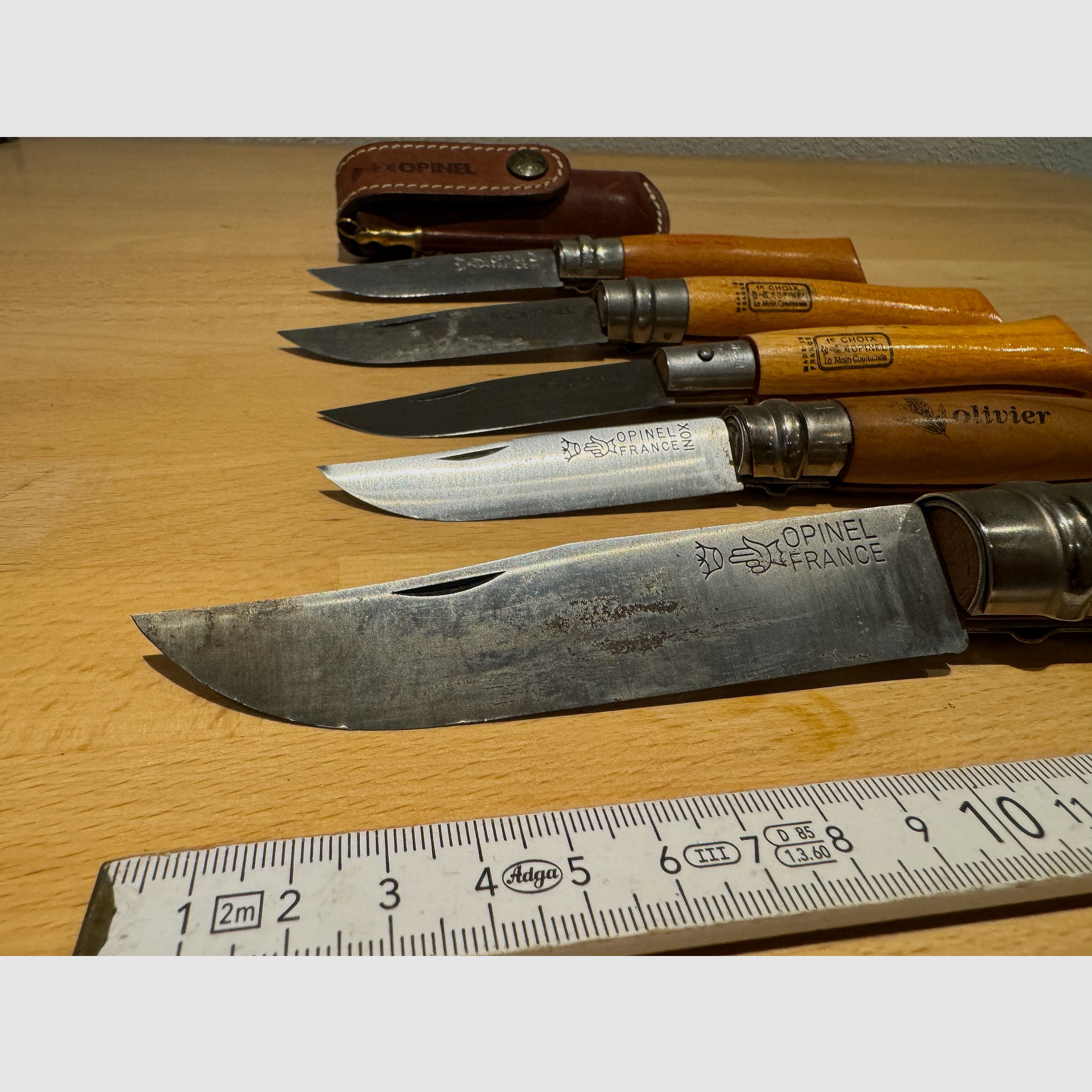 Only 3 used Opinel pocket knives left