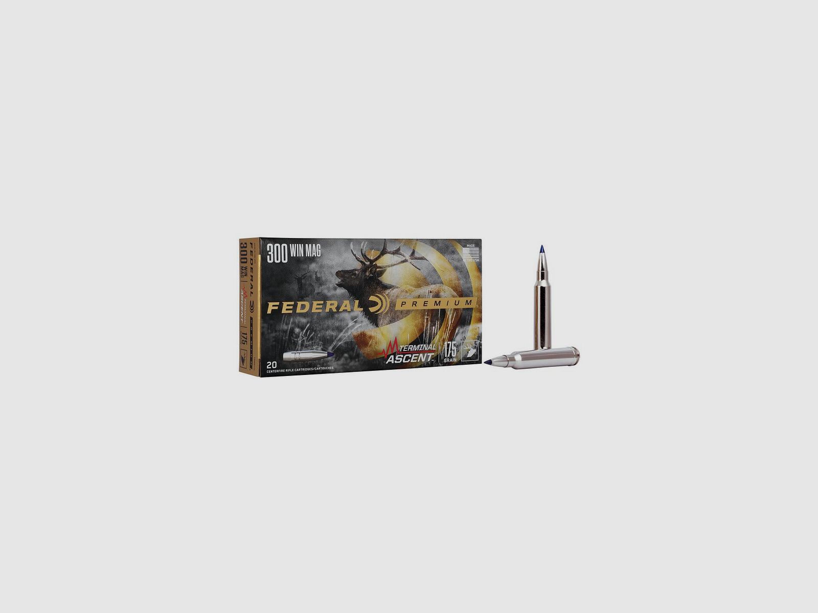 Büchsenmunition FEDERAL Terminal Ascent – 300 Win. Mag. – 175 grains