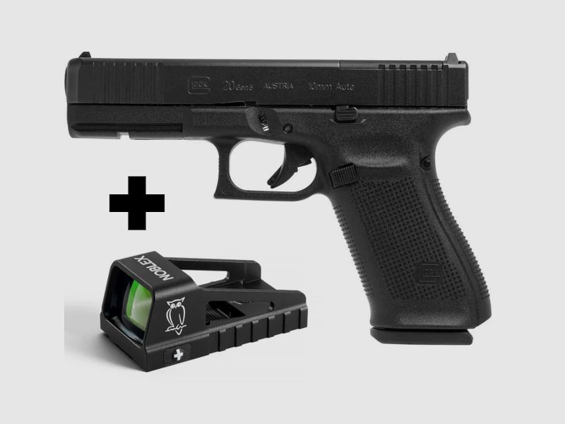 Glock 20 Gen5 MOS + NOBLEX NV OS 1x23 (4.0 MOA) – Set, neu & ungebraucht