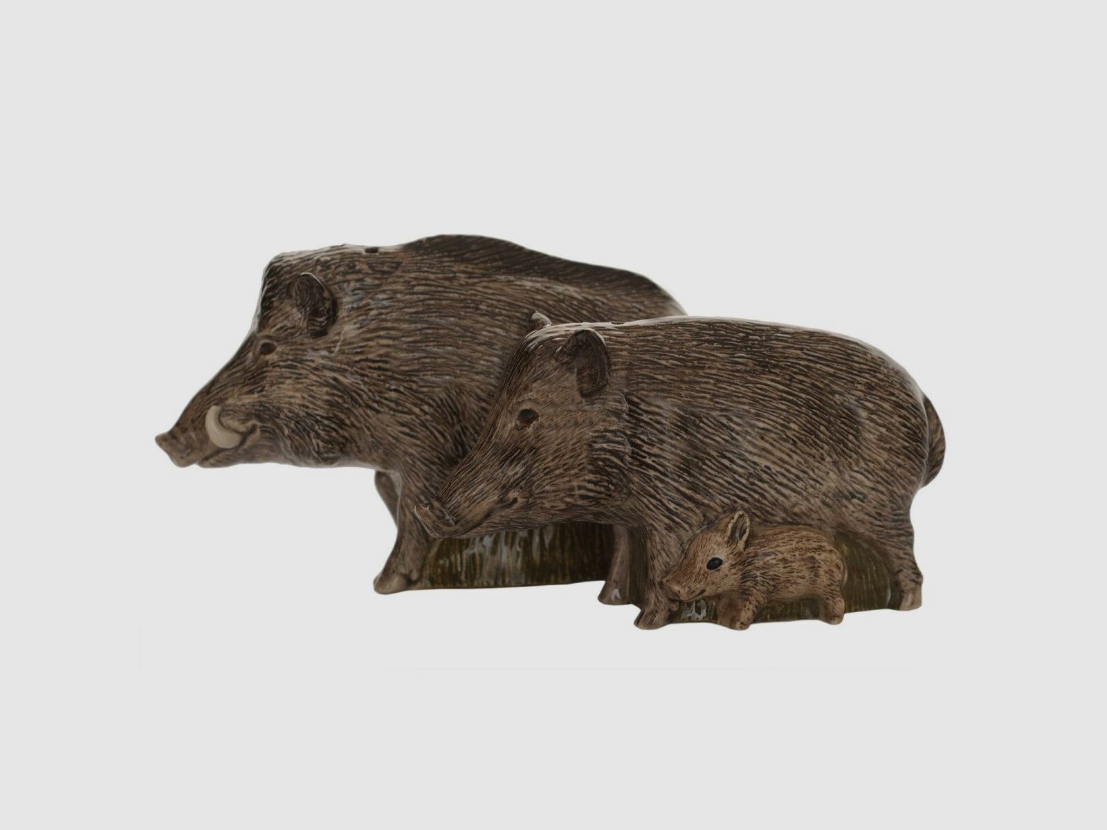 Lovergreen Porzellan Motiv Wildschwein Salz- und Pfefferstreuer