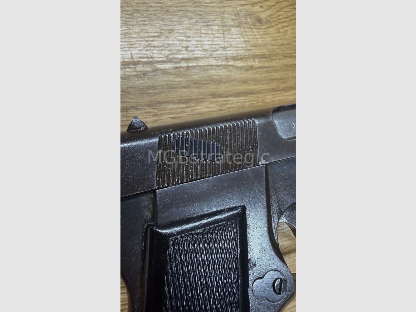 FN High Power con accettazione WaA Wehrmacht - pistola semiautomatica 9mm Luger FN Herstal Belgio - numeri corrispondenti senza prova, immagine 10 di 10