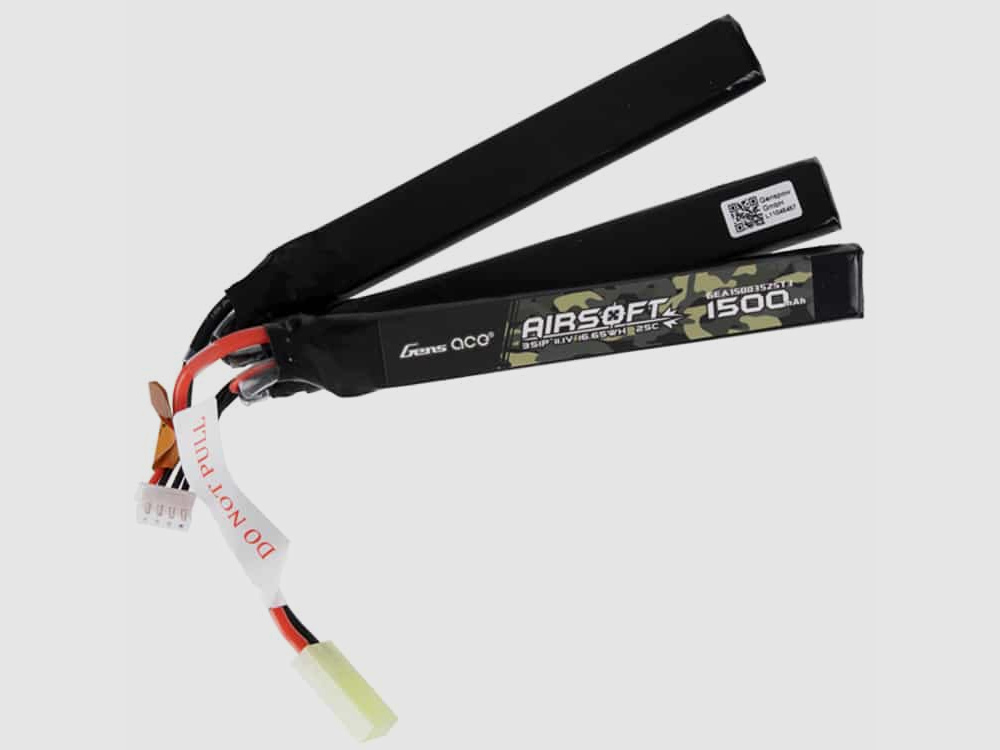 Gens Ace 111V 1500mAh 25C LiPo Triple Stick Type