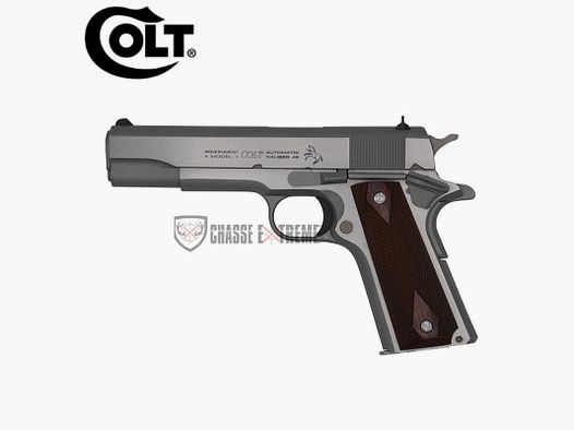 Pistolet COLT Government Model 5" Cal 45 Acp Inox
