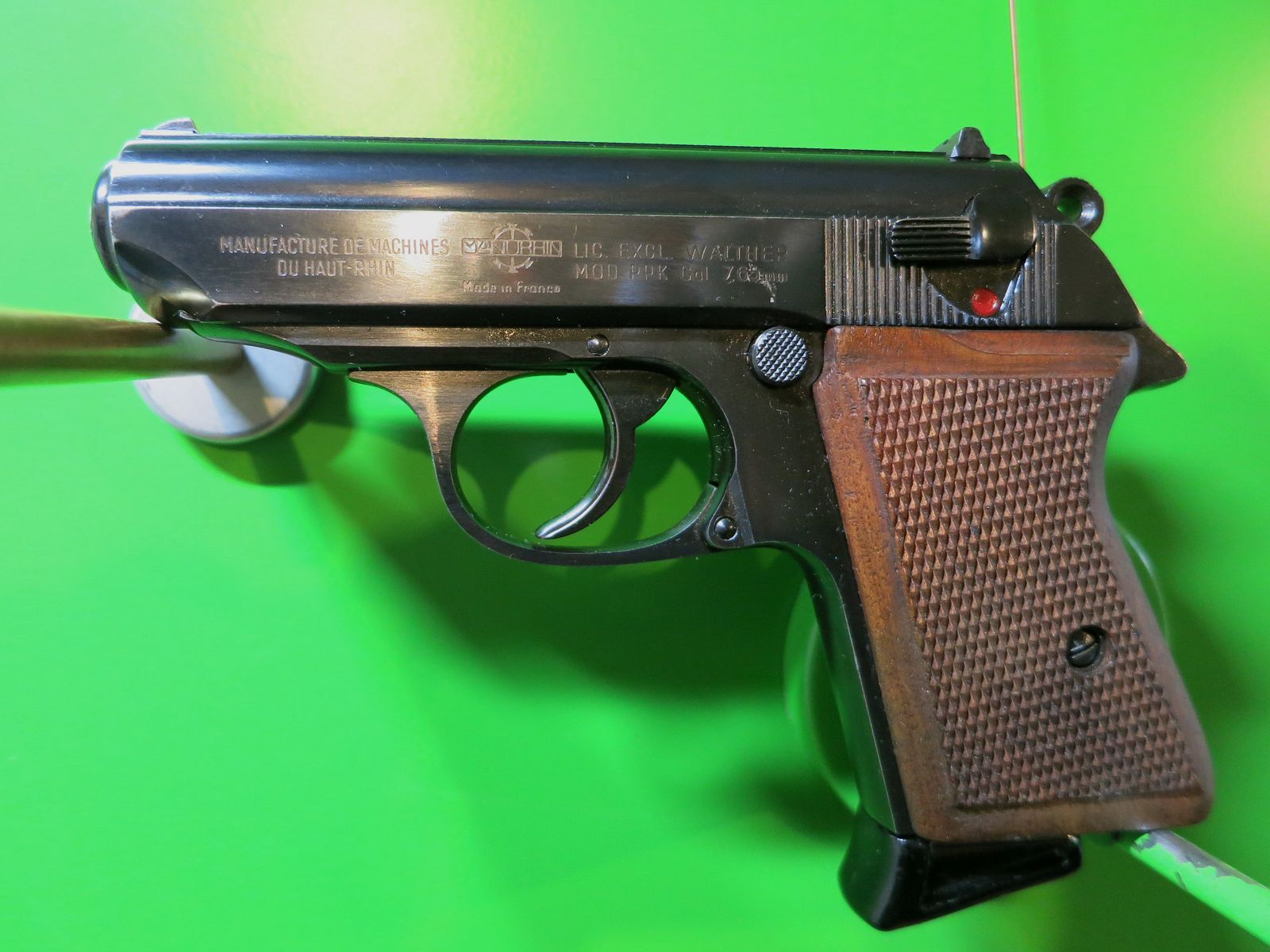 Halbautomatische Pistole MANURHIN, Walther PPK, Kal. 7,65 mm Browning       #40-