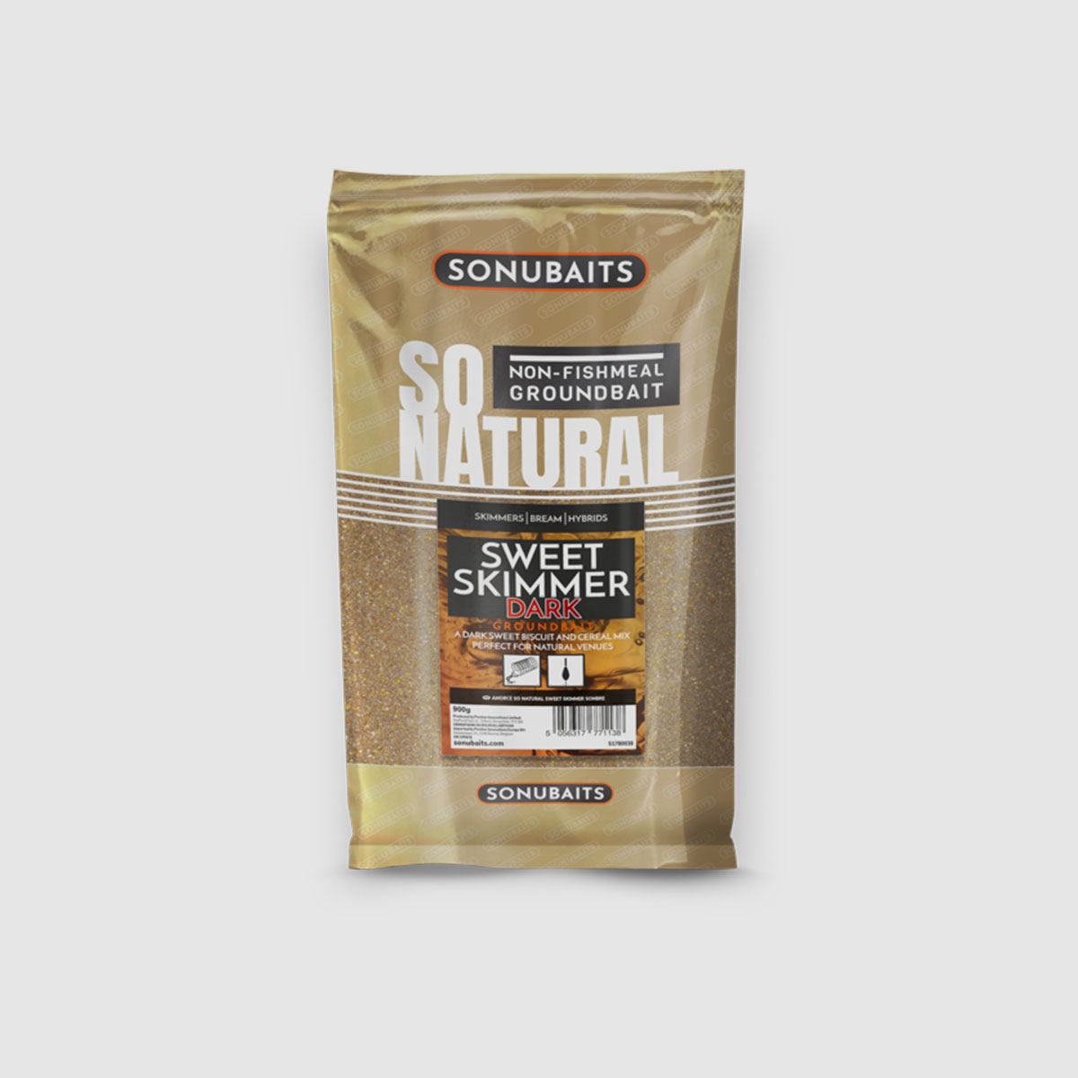 SONUBAITS – SO NATURAL SWEET SKIMMER DARK GROUNDBAIT 900g, image 1 of 2