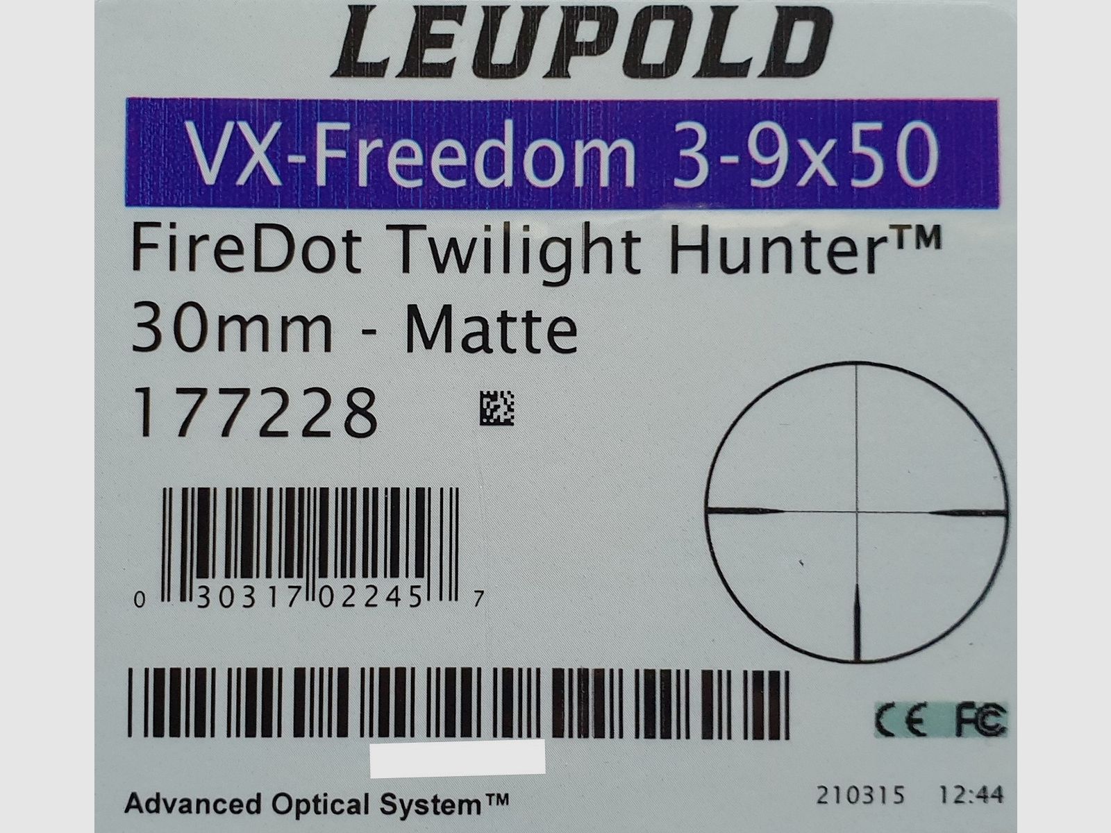 Zielfernrohr Leupold VX-Freedom 3-9x50 Absehen 4 Leuchtpunkt - Neuware vom Fachhandel