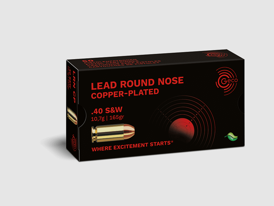 Geco .40 S&W Blei Rundkopf verkupfert 165 gr