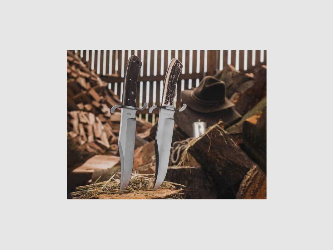 Böker Bowie N690 Hirschhorn Bowie Messer
