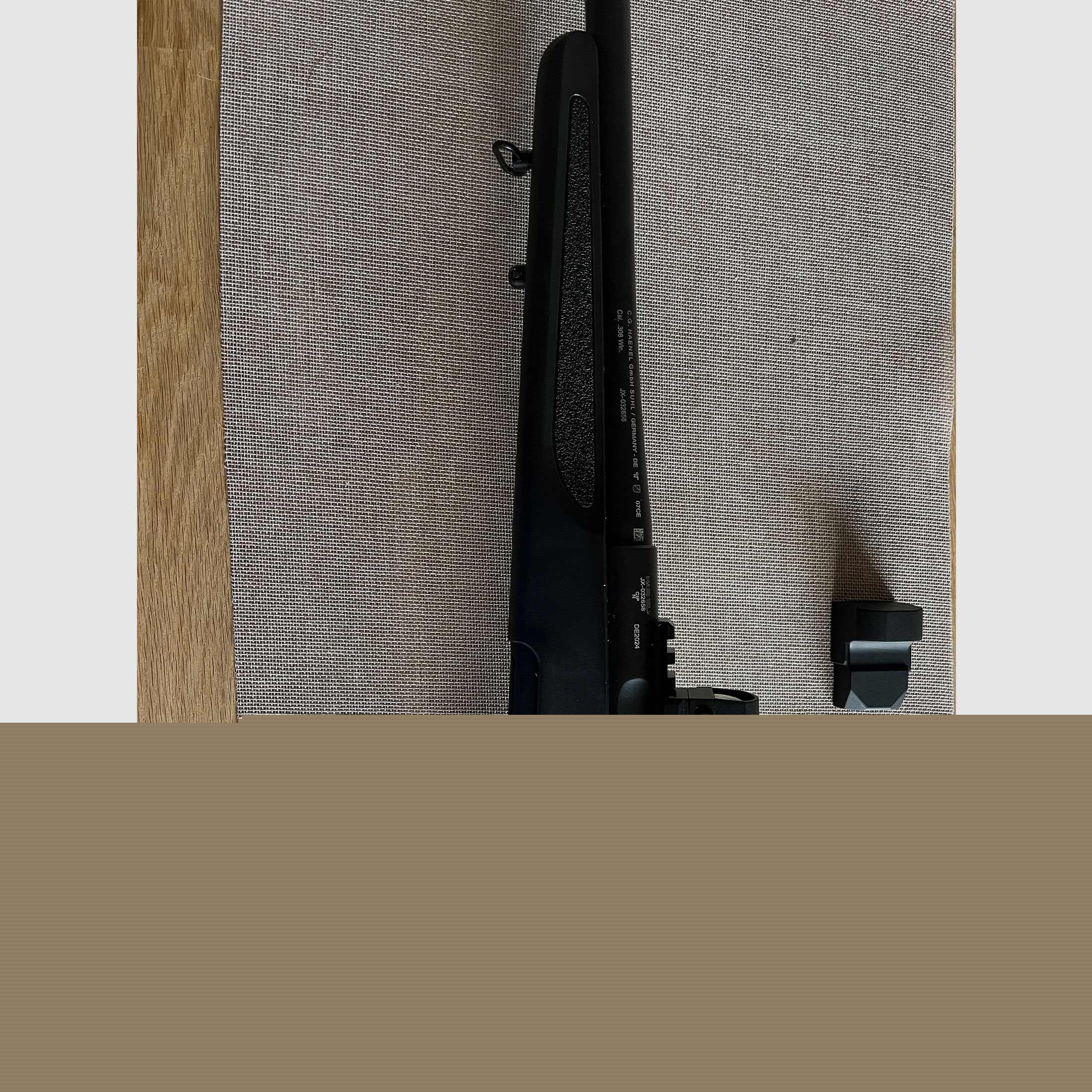 Haenel Jäger 10 Kaliber 308, incl. Schalldämpfer und Leuchtabsehen, Kunststoff anthrazit neuwertig
