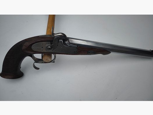 Pedersoli Le Page percussion muzzleloader pistol for sport shooters with set trigger .44