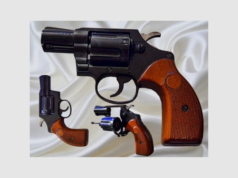 ==&gt; Reck Cobra Revolver Kal .380 / 9mm (echte Holzgriffschalen) wie neu