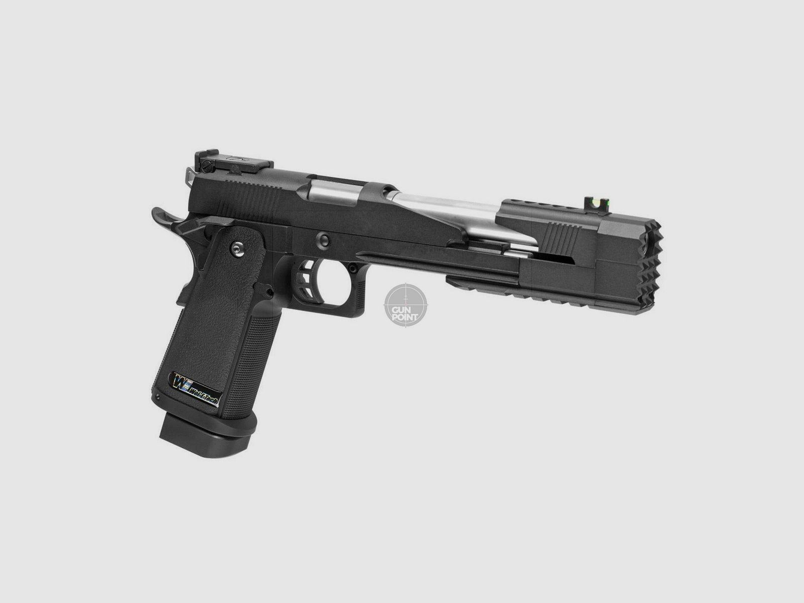 Softair - Pistole - WE Hi-Capa 7 Full Metal GBB-Schwarz - ab 18, ber 0,5 Joule
