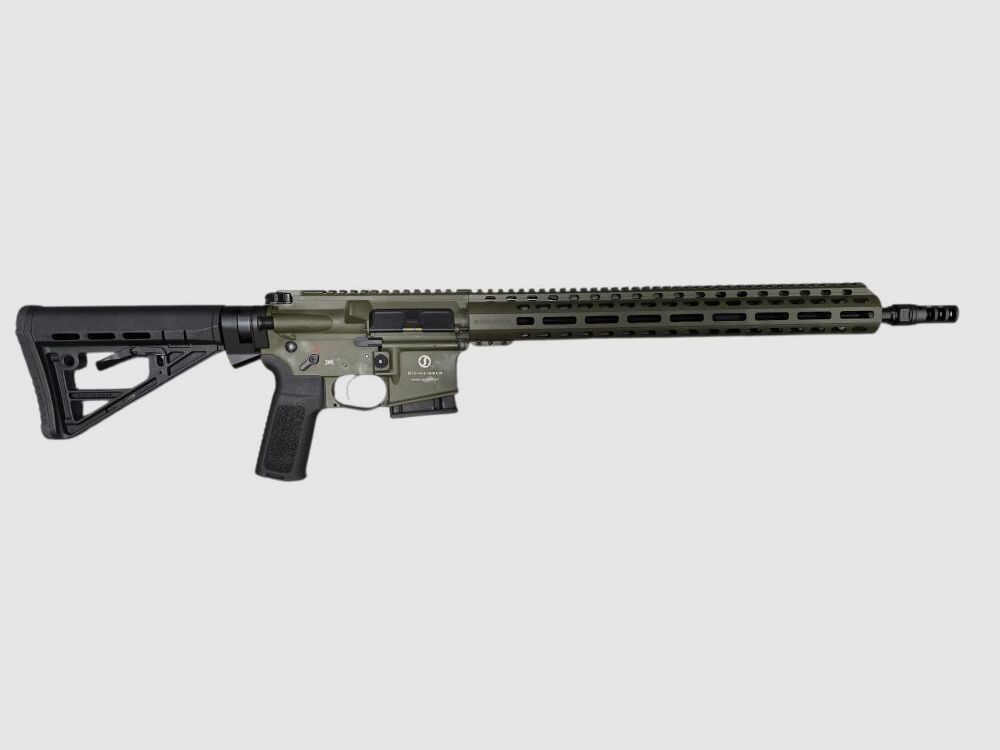 Schmeisser AR15 DYNAMIC OD Green M5FL semi-automatic rifle available immediately +20€ nationwide shipping