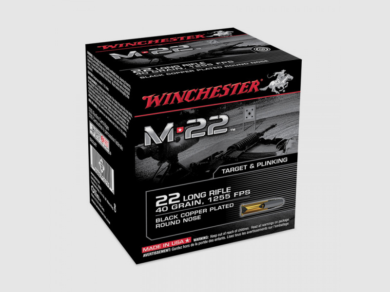 .22LR 40grs Winchester M22 CPRN 1600 Stk.