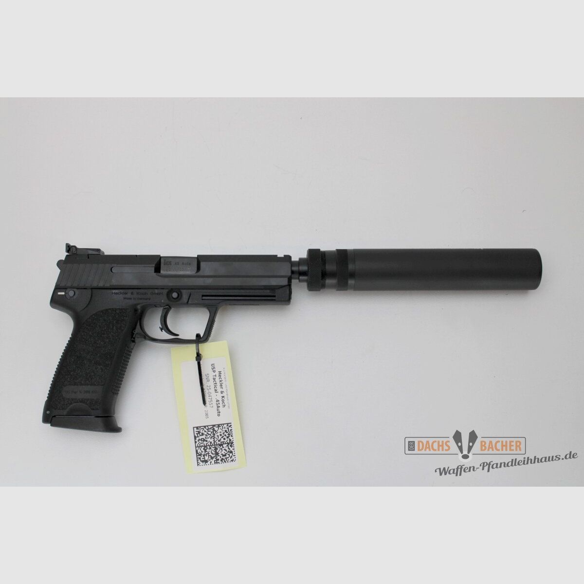 Pistole H&K USP Tactical Kal. .45 ACP mit Schalldämpfer SD USP, Bild 3 von 3