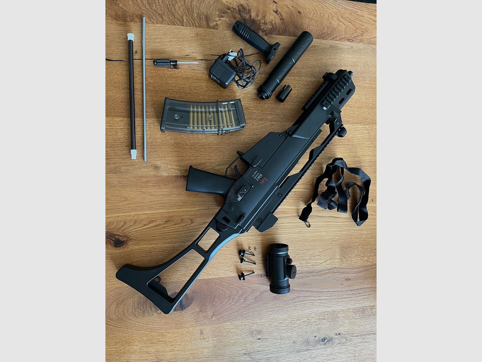 Umarex Airsoft Geweer G36C, elektrische Full-Auto Softairgeweer, aanvalsgeweer met 0,5 Joule, voor 6mm BB-ballen