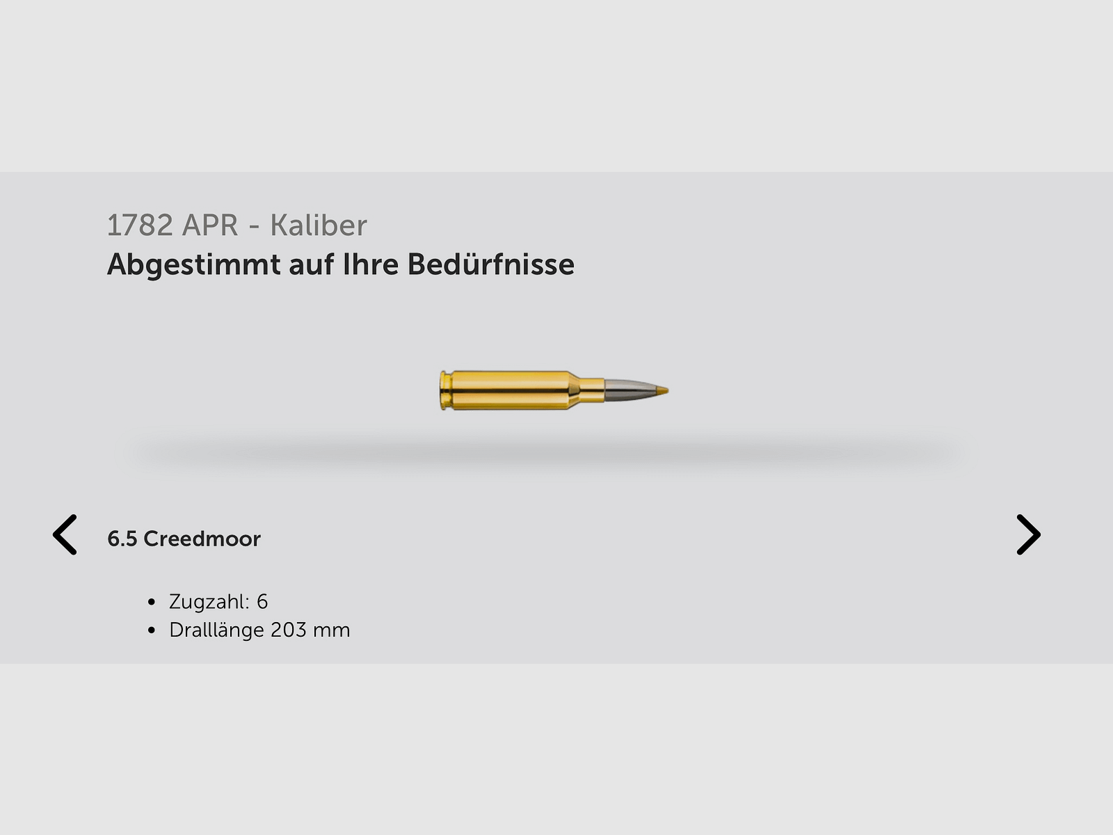 J.G. Anschütz 1782 D APR Grey 6,5 Creedmoor Gold "TIN" im ACC Premier Chassis von MDT M18x1 660 LL