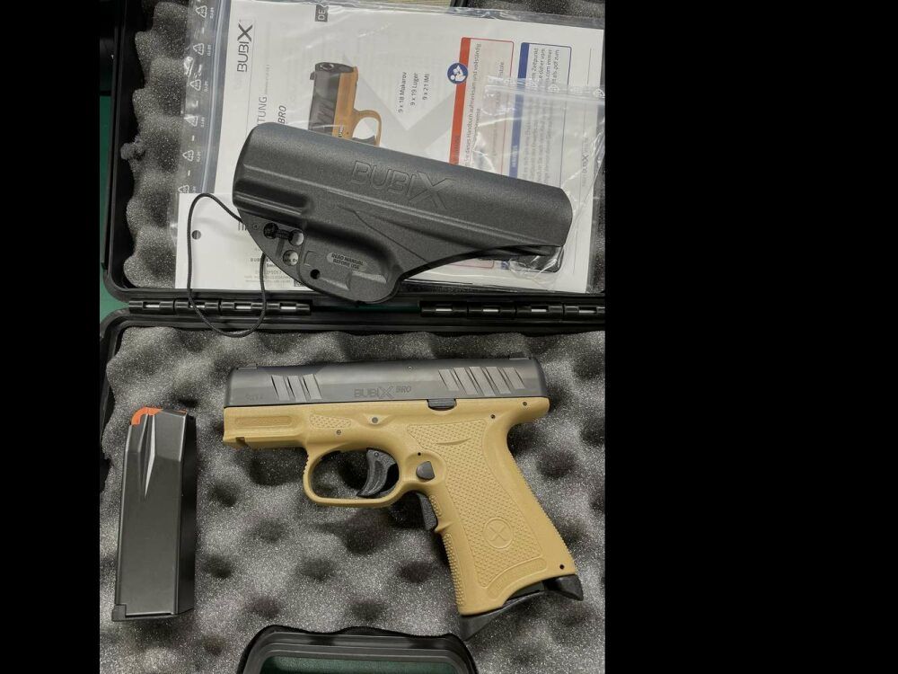 BubiX halbautomatische Pistole 9x19mm - Braun