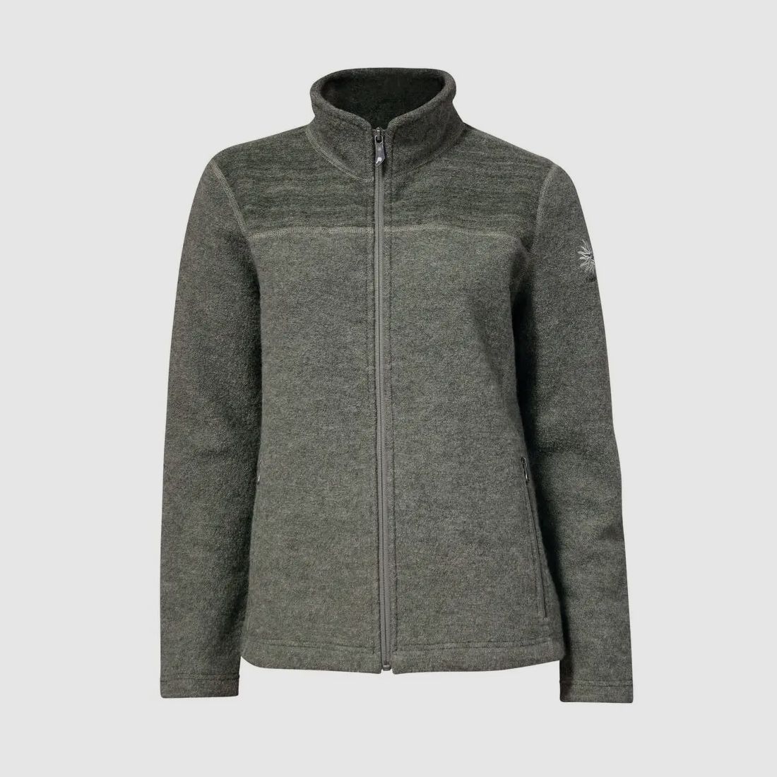 Ivanhoe Damen-Wolljacke Beata mit Stehkragen (grün)